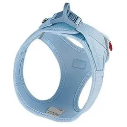 Curli Geschirr Vest Air-Mesh XS, Skyblue (XS, Hund, Allgemein), Halsband + Leine
