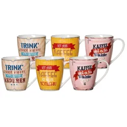 Ritzenhoff & Breker Büro Henkelbecher 360 ml 6er Set