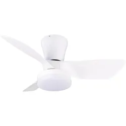 RL live your light Plafondventilator mit dimmbarer LED-Beleuchtung und Fernbedienung, Ventilator, Weiss