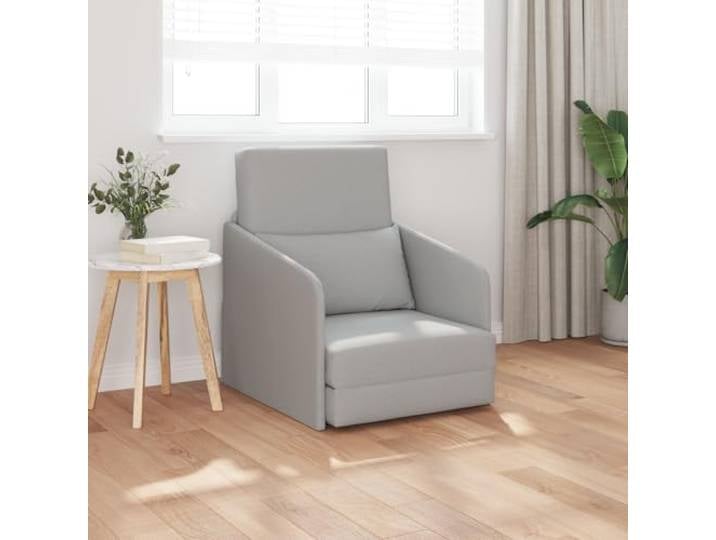 HEFZGDB 2-in-1 Boden Schlafsofa Wolkenweiß 65x80x83 cm Stoff Schlafsessel Gästebett Komfortabel Entspannen Stauraum Platzsparend Modernes Design Abnehmbare Kissen