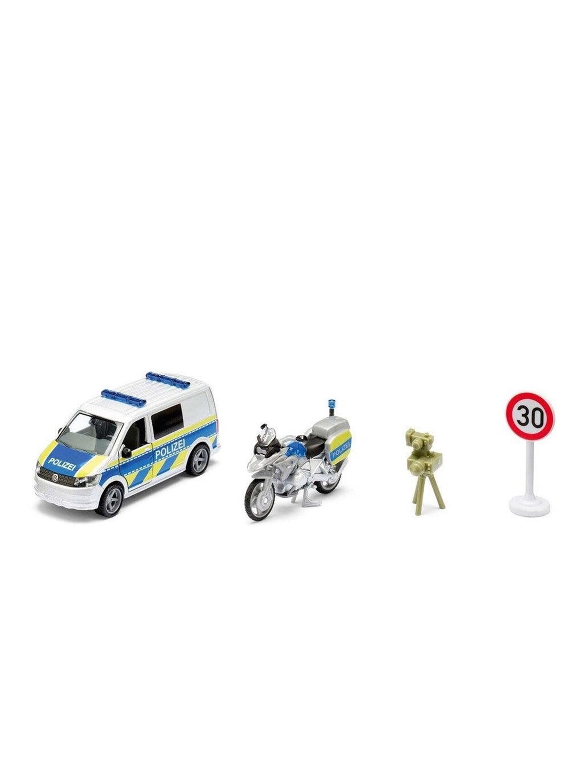 SIKU Siku 1:50 VW T6 mit BMW Polizei-Motorrad