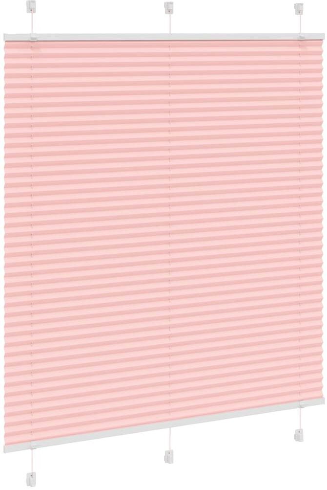 vidaXL Store plissé rose 120x100 cm largeur du tissu 119,4cm polyester