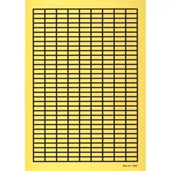 Aufkleber I Etiketten, mit Rand, zum Selbstbeschriften, gelb, Gewebefolie, 20x8mm, 297/Bogen