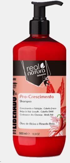 REAL NATURA COSMETICS CHAMPO INTENSIVO PRO CRESCIMENTO 500ml