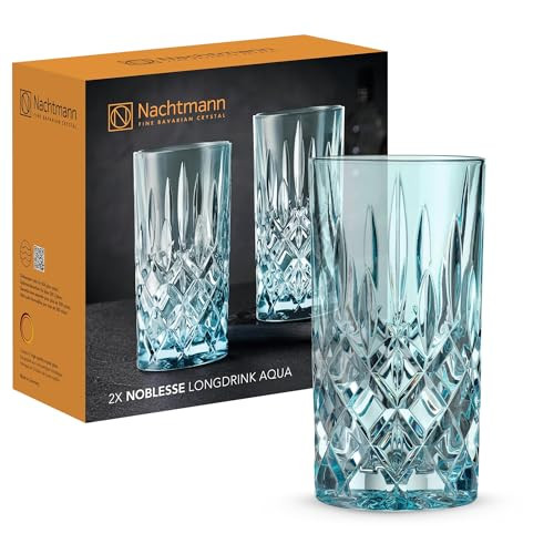 Nachtmann Noblesse 2-delige longdrinkglazenset Aqua, 395 ml