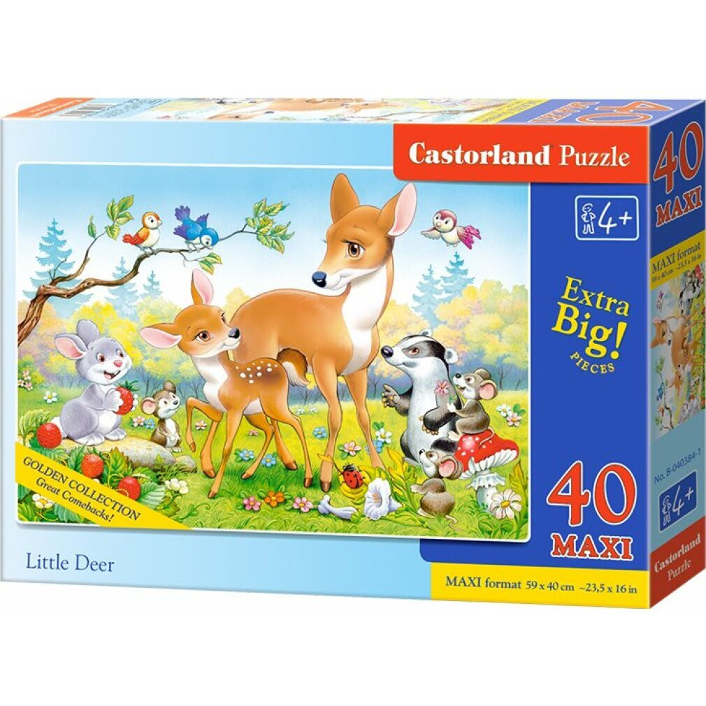 Castorland Puzzel 40 Maxi Stukjes Kleine Herten