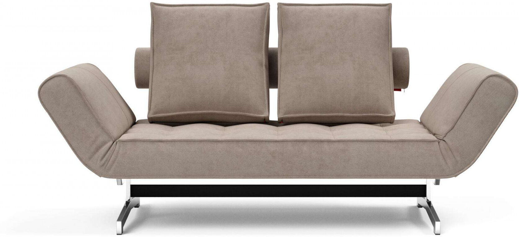 3-Sitzer INNOVATION LIVING ™ "Ghia Schlafsofa, Multi-Wohlfühlsofa, Designfuß", beige, B:178cm H:83cm T:93cm, Sofas, 3-Sitzer, eine große Liegefläche mit geringer Stellfläche, beidseitig abklappbar