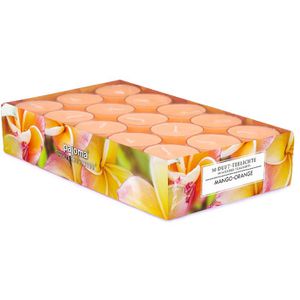 pajoma Duftkerzen 92023, Mango-Orange, Duft-Teelichter, sonnig & süß, 30 Stück
