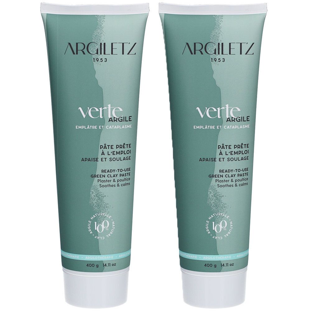 Argile Verte Tube 400G x2 2x400 g Gesichtsmaske