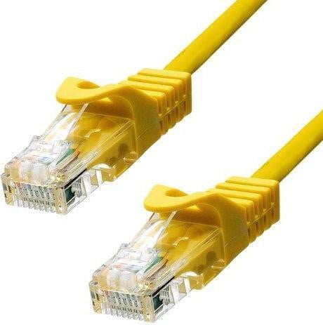 ProXtend Cat5e U/UTP Netwerkkabel met RJ-45 connectoren, 15 meter, geel