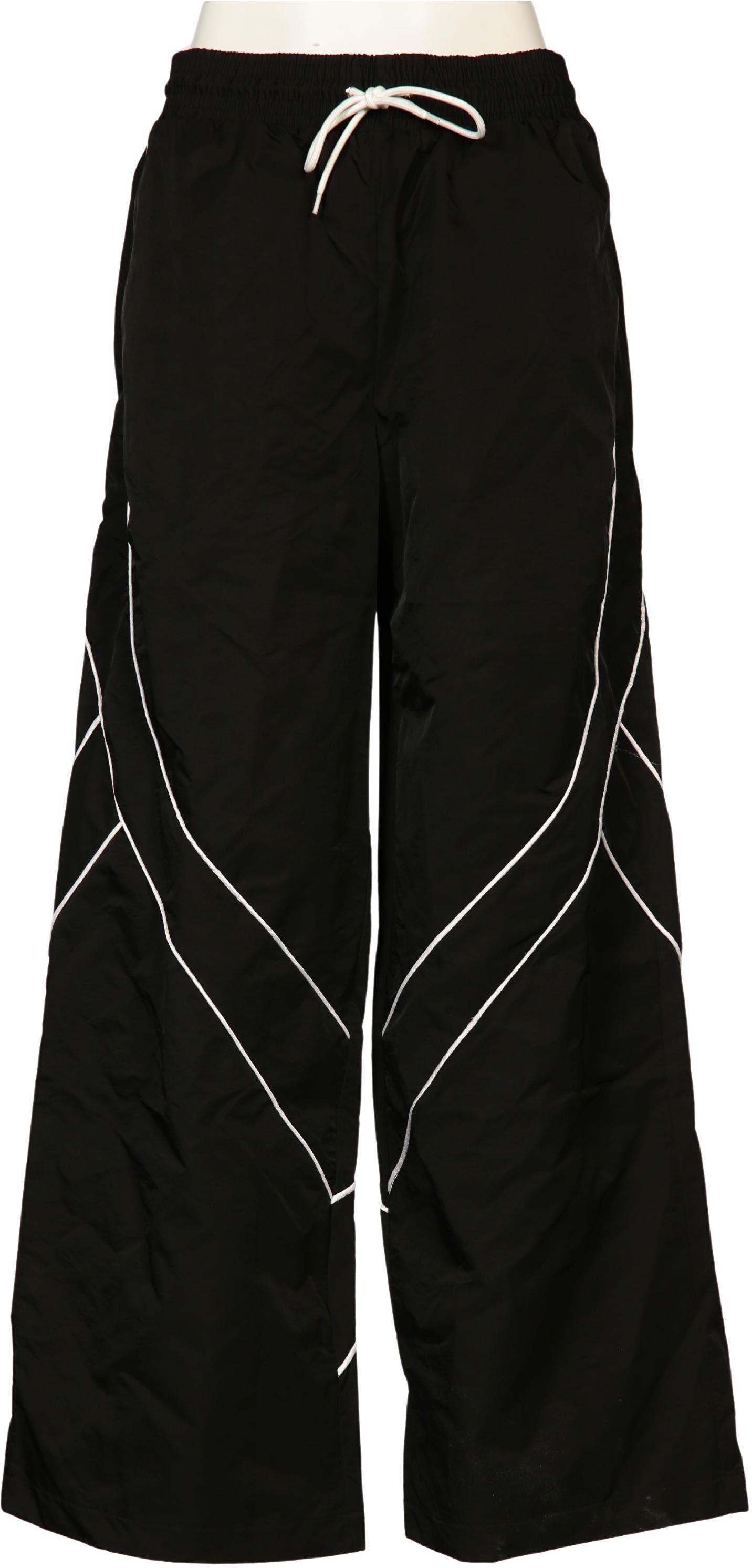 Topshop Damen Stoffhose, Schwarz, Gr. S, Synthetik - Second Hand