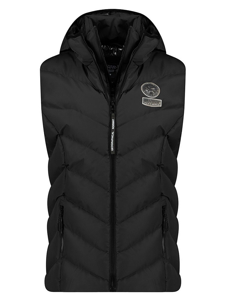 Geographical Norway Steppweste "Valor" in Schwarz - L
