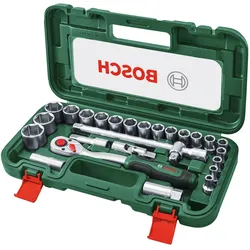 Bosch Zubehör, Ratsche, 1/2" Ratschen Set, 26-tlg. (1/2")