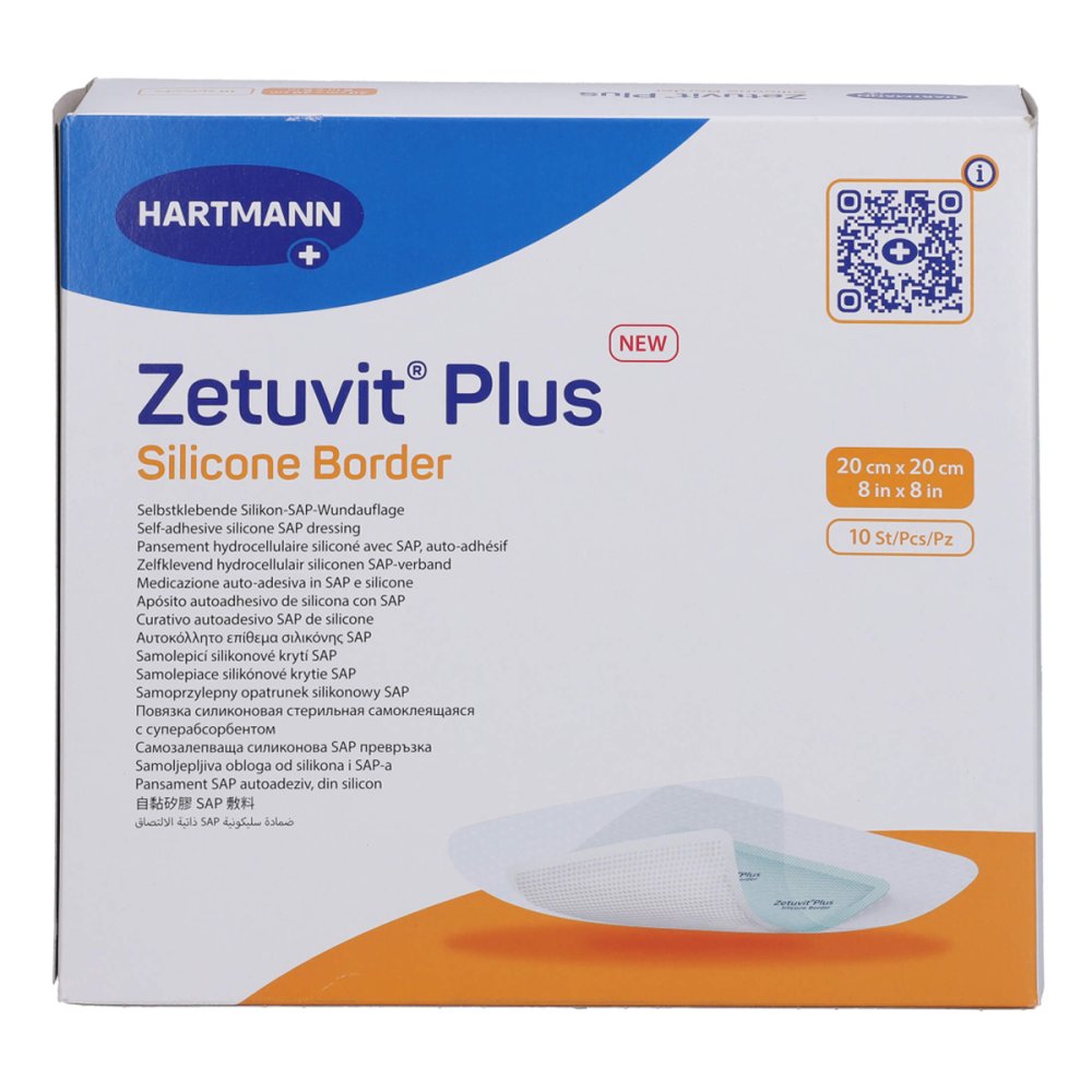 PAUL HARTMANN AG Zetuvit Plus Silicone Border 20x20 Cm 17278716