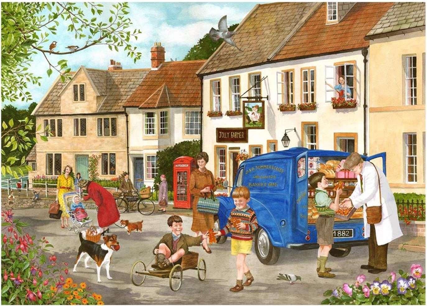 House of Puzzles Puzzel met afbeelding van peperkoekmannetjes, 500 XL stukjes
