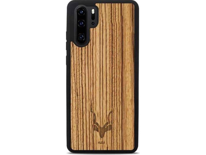 Kudu Huawei P30 Pro - Houten backcover - Handgemaakt TPU - Zebrano