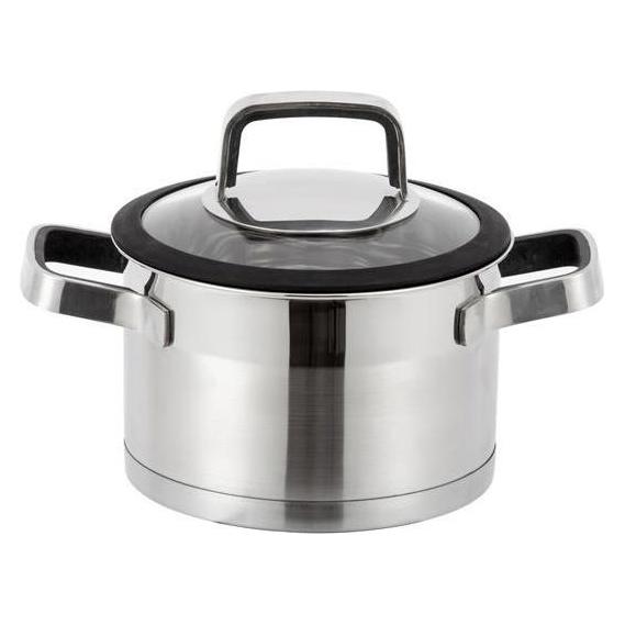 Domoletti CASSEROLE WITH LID 16X10.5 2L (Kochtopf, Edelstahl, 16 x 14.50 cm) (25415211)