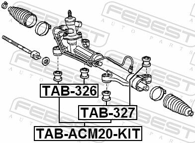 Febest Lagerung, Lenkgetriebe Tab-326 Für Toyota