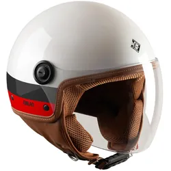 Tucano Urbano, Motorradhelm, El'jettin 6.0 Ac Milan (XS, 53 - 54 cm)