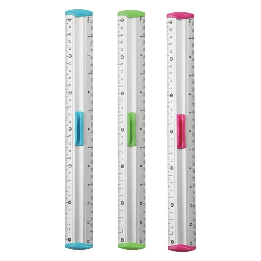 Keyroad Lineal mit measure clip-halter, 30 cm, verpackt im display, farbmix (30 cm) (41926754)