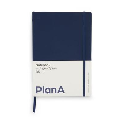 Notizbuch B5 Softcover Navy Blue Punktiert, 128 Seiten