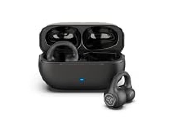 JLab Flex Casque à Oreille Ouverte - Bluetooth Multipoint, Noir