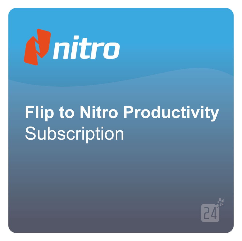Nitro Flip to Nitro Productivity Subscription ML ESD 1 Jahr 2000 - 4999 User Flip_PDF_1Y_T6
