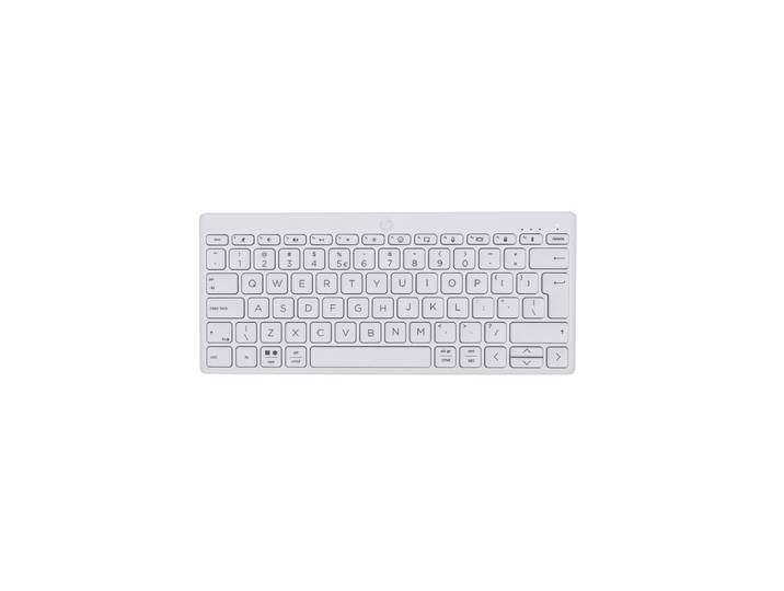 HP Clavier Bluetooth multi-périphériques compact 350, Mini, Sans fil, Bluetooth, Clavier mécanique, QWERTY, Blanc 692T0AA#ABB