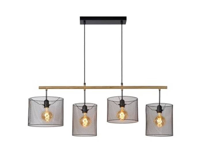 LUCIDE BASKETT - Pendelleuchten - Schwarz, 45459/04/30 107 x 23 x 170 cm