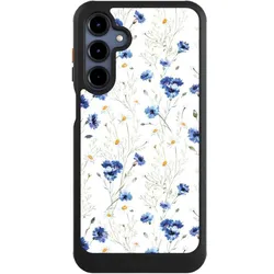 Nivocase Hülle für Samsung Galaxy A16 5G Handyhülle NIVOcore Case Schwarz Blume Blumen Muster (Samsung Galaxy A16 5G), Smartphone Hülle, Schwarz