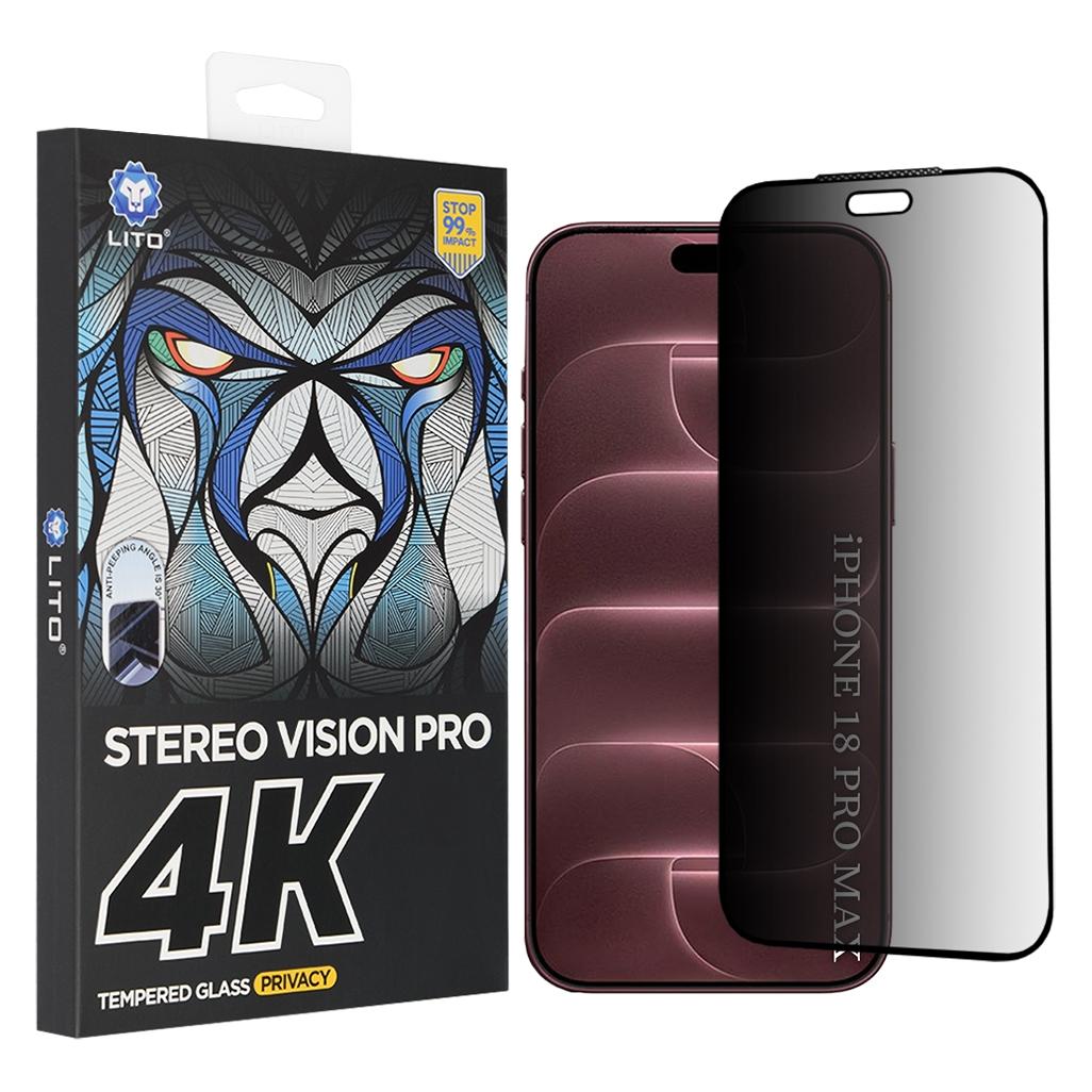 Lito - D+ Max 4K Privacy - iPhone 18 Pro Max - Black (Apple iPhone 18 Pro Max) (71762957)