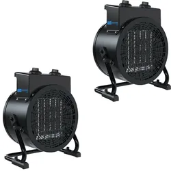 Güde 2x Keramik Heizlüfter GH 3000 K Heißluftgebläse - 3000W Heizleistung - 67m3