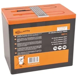 Gallagher Powerpack Batterij 9V/160Ah - (1 Stk., 9V Block), Batterien + Akkus
