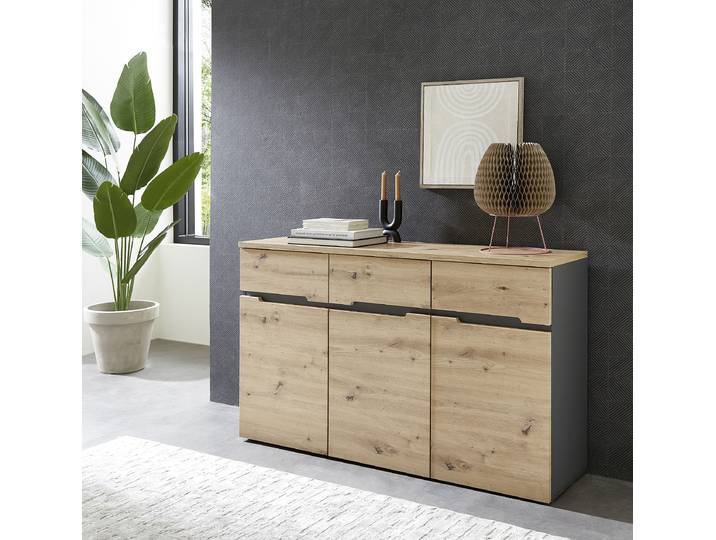 Sideboard 135 cm Typ A 135 x 82 x 38cm Braun
