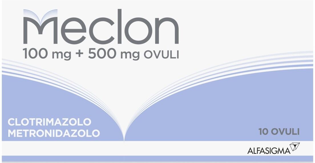 Alfasigma Meclon 100 mg + 500 mg 10 ovuli