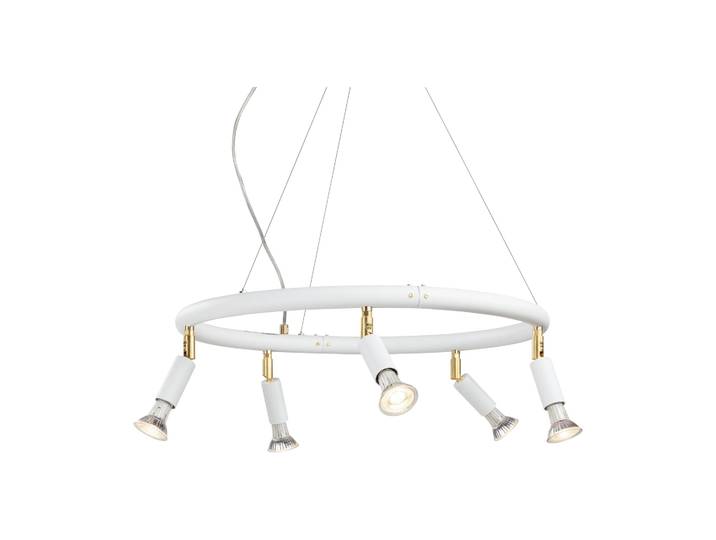 Örsjö Belysning Star rund 5 Deckenstrahler Ø60 cm Weißer Stahl