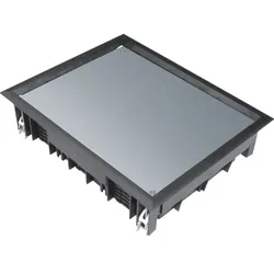 Hager VDE09129005 Verschlussdeckel E09 200x253mm für 12mm Bodenbelag aus Polyamid tiefschwarz