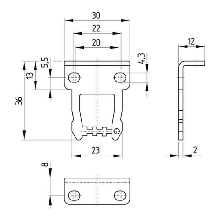 Schmersal Betätiger abgewinkelt AZ 17/170-B5 (101122895)