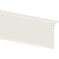 GGK OT12427 Sockelleisten-Oberteil SL 20x70mm-9001, PVC, mit Dichtlippe, cremeweiß SL 20x70-OT SL20x70OT  - 2 Meter