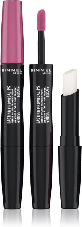 Rimmel Lasting Provocalips Double Ended Langtidsholdbar læbestift Skygge 410 Pinky Promise 3,5 g