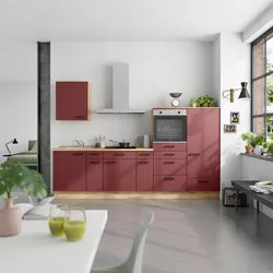 Küchenleerblock Easytouch Low o. Geräte Rot