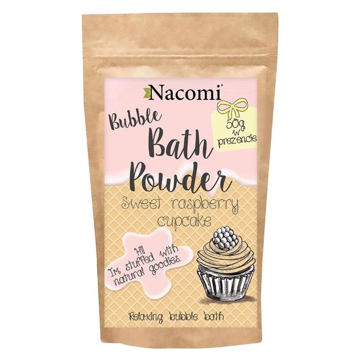 Nacomi Bubble Bath Powder Powder Powder For Sweet Raspberry Cupcake 150G (5902539701876)