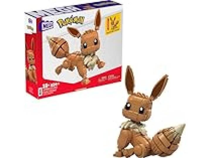 MEGA Pokémon Figurine Action Évoli Articulée 29 cm, Jeu De Briques De Construction Pour Enfants Et Adultes, Modèle Pokémon À Collectionner Avec 834 Pièces, Jouet pour Enfant de 10 ans et Plus,GMD34