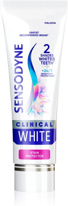 Sensodyne Clinical White Stain Protector dentifrice blanchissant 75 ml