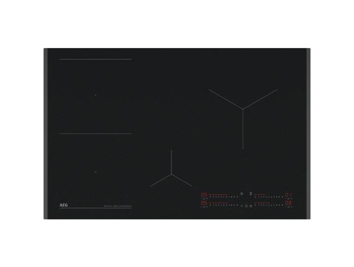 AEG TII84B00FZ Autarkes Kochfeld / Induktion / SaphirMatt Glas / Serie 6000 mit Bridge / Hob²Hood / 80 cm / Facetten-Design / 4 Kochzonen / Bridge-Funktion / Powerfunktion / Kindersicherung, 949598135