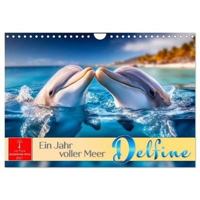 Delfine - ein Jahr voller Meer (Wandkalender 2027 DIN A4 quer), CALVENDO Monatskalender