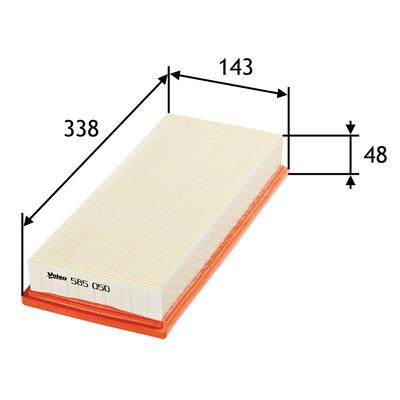 VALEO Luftfilter 585050 Filtereinsatz 50mm für Ford