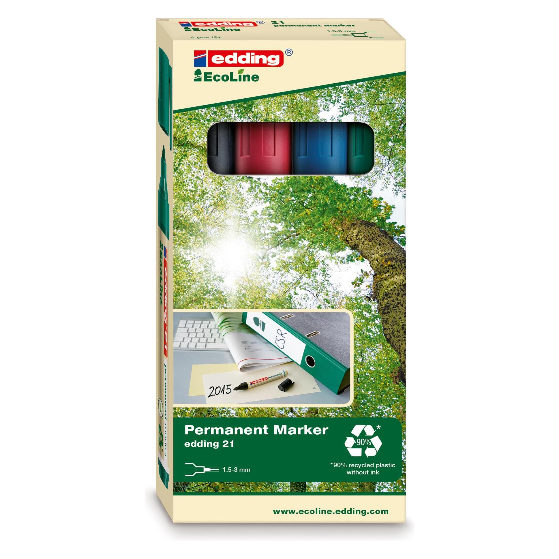 Edding Permanent Marker 21 (4x) (4-21-4)