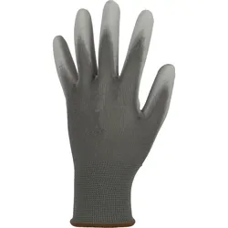PU Nylon-Montagehandschuhe "BASIC" grau - 7 (S)