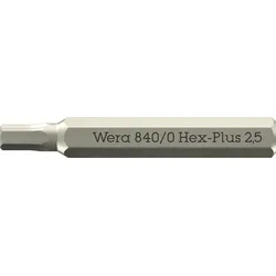 WERA 05058112001 - Micro Bit Innensechskant Bit 2.5x30